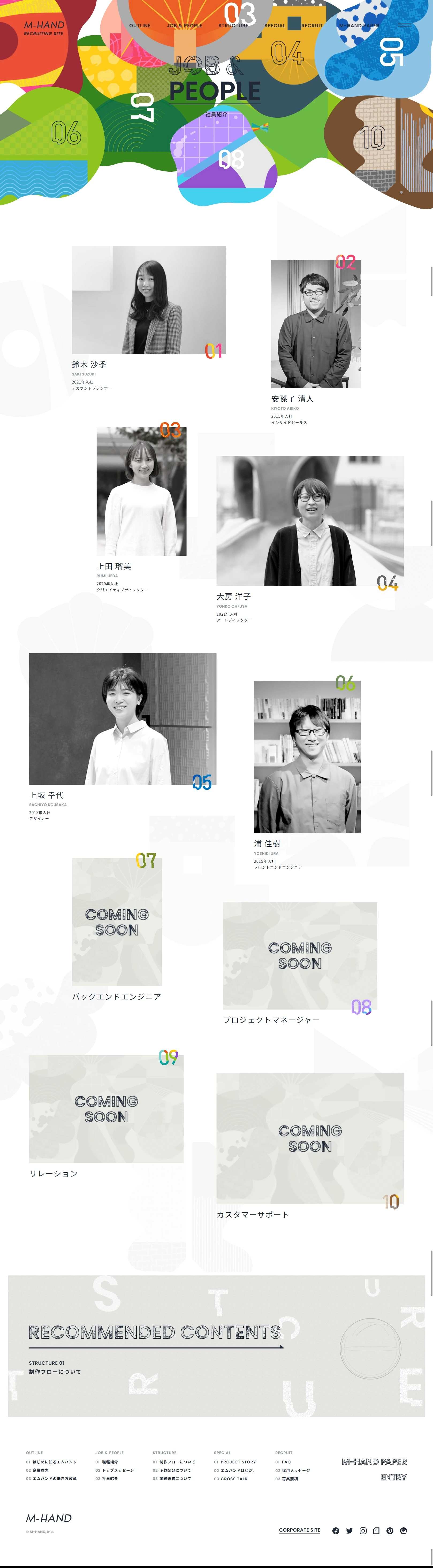 株式会社エムハンド RECRUITING SITE