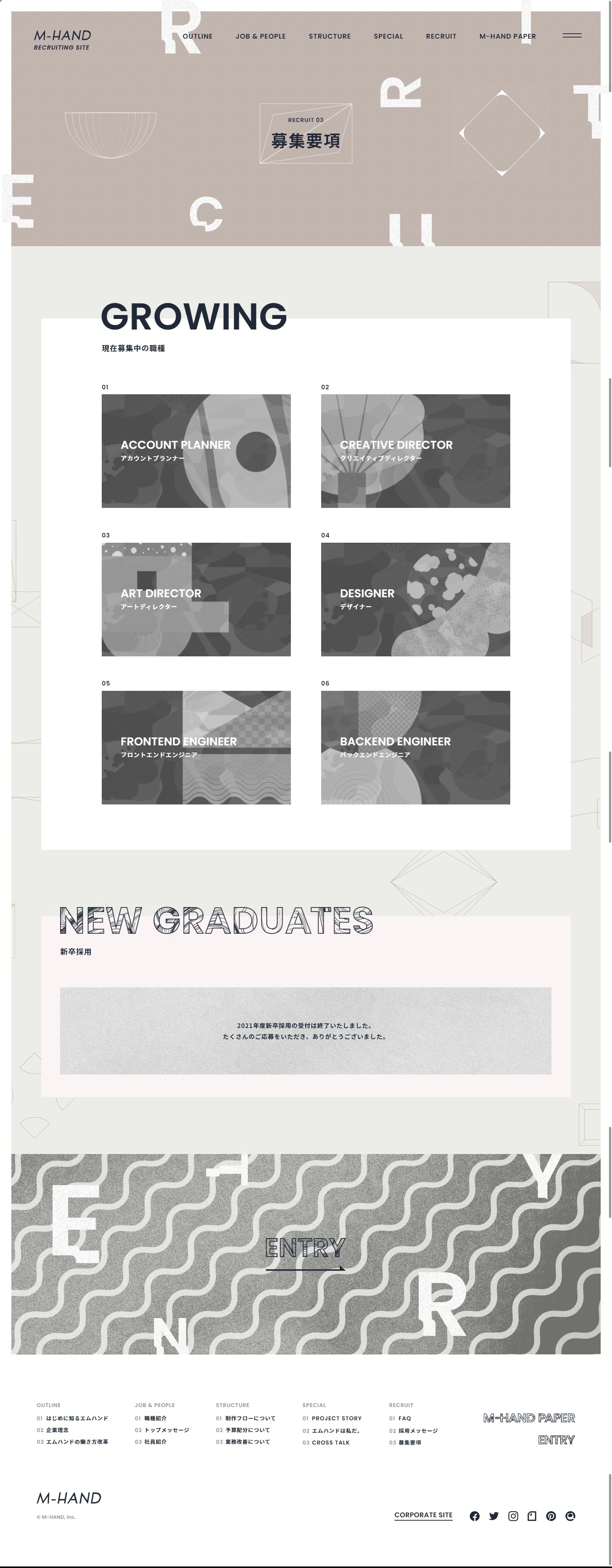 株式会社エムハンド RECRUITING SITE