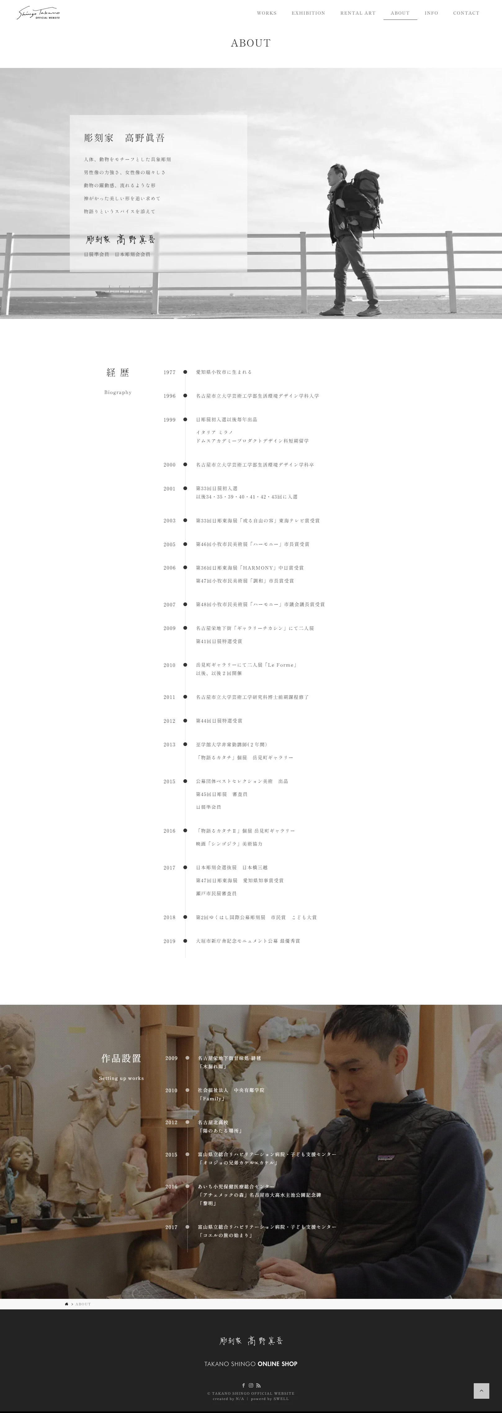 彫刻家 高野眞吾